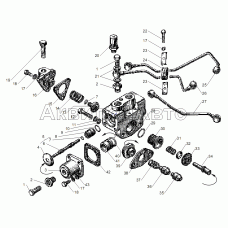 УПРАВЛЕНИЕ МЕХАНИЗМОМ ПЕРЕКЛЮЧЕНИЯ ДЕМУЛЬТИПЛИКАТОРА КП ЯМЗ-2381 для двигателя ЯМЗ-6562.10