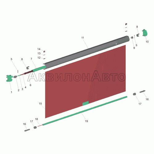 Штора противосолнечная 6430-8204110