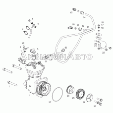 5344.3509005-10 Установка компрессора пневматического тормоза (ЯМЗ-5344-10, ЯМЗ-53442)