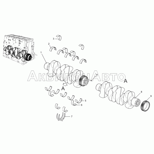 Вал коленчатый