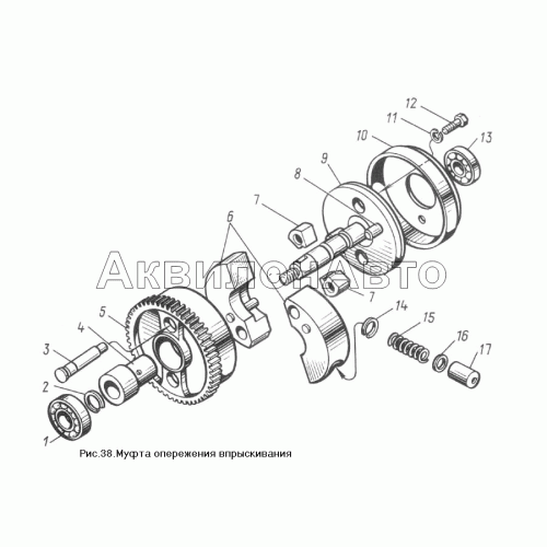 Муфта опережения впрыскивания
