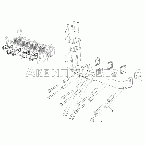 Коллектор выпускной (для двигателя ЯМЗ-53442) 53441-30-100800-010
