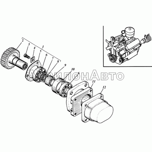 Установка гидронасоса
