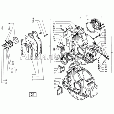 Картер маховика СМД-60, -62, -64, -66, -72
