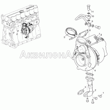 Турбокомпрессор (Двигатель ЯМЗ-536-10)