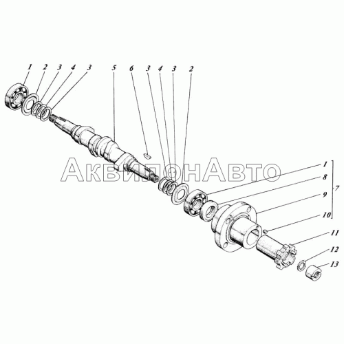 Вал кулачковый 41-16с6-1