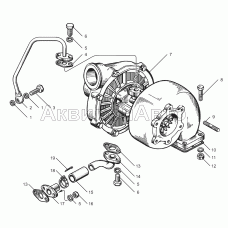 Трубки подвода и отвода масла турбокомпрессора