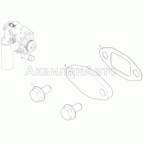 Заглушка слива ОЖ (Двигатель ЯМЗ-53602-10,ЯМЗ-53622-10,ЯМЗ-53642-10)