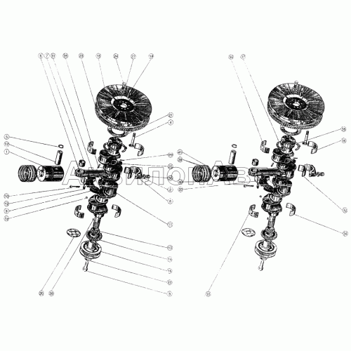 Поршни и шатуны. Коленчатый вал и маховик Поршни и шатуны. Коленчатый вал и маховик