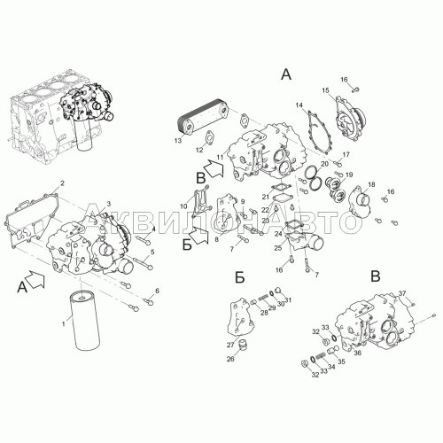 Модуль сервисный (для двигателей ЯМЗ-5342, ЯМЗ-5344) 5342-30-101300-010
