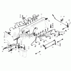 Топливопроводы двигателей ЯМЗ-240Н, ЯМЗ-240П