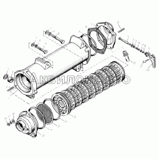 Радиатор водомасляный и краник сливной