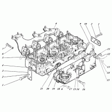 Головка цилиндров с коллекторами и термостатом 442-00с2-50