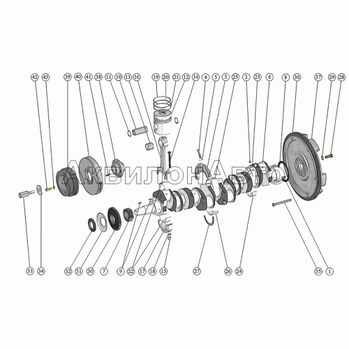 Кривошипно-шатунный механизм Установка шкива Установка маховика Кривошипно-шатунный механизм Установка шкива Установка маховика