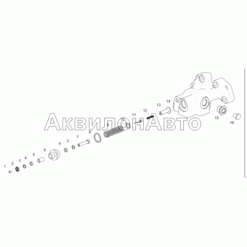 658.1012015 Корпус фильтра очистки масла с клапаном 658.1012015 Корпус фильтра очистки масла с клапаном
