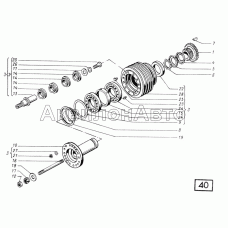 Передний носок коленчатого вала СМД-31, -31А, -31.01, 31Б.04