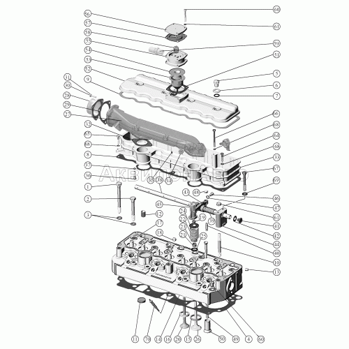 Установка головки цилиндров и впускного тракта. Клапаны и толкатели клапанов.