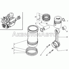 Поршень и шатун