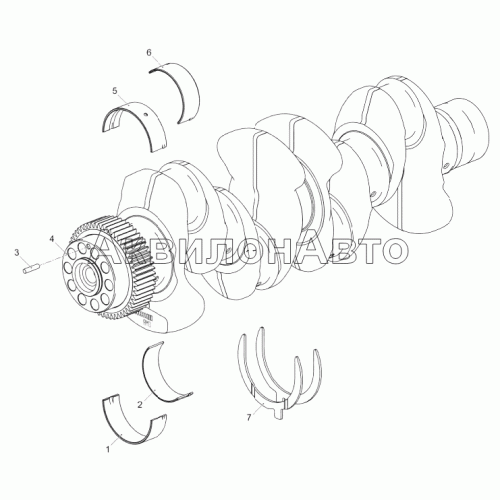 5340.1005005 Установка коленчатого вала