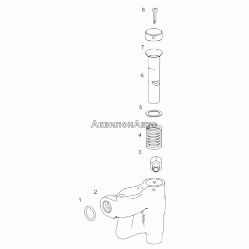 238Б-1011056 Клапан дифференциальный в сборе