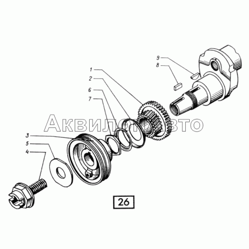 Передний носок коленчатого вала СМД-14НГ,-14БН,-15Н,-19,-20 Передний носок коленчатого вала СМД-14НГ,-14БН,-15Н,-19,-20