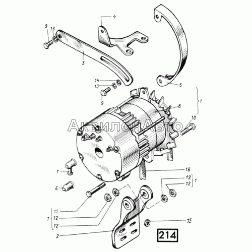 Установка генератора СМД-21, -22, 22А, 23, 23.01, 23.02, 24, 24.01, 24.02