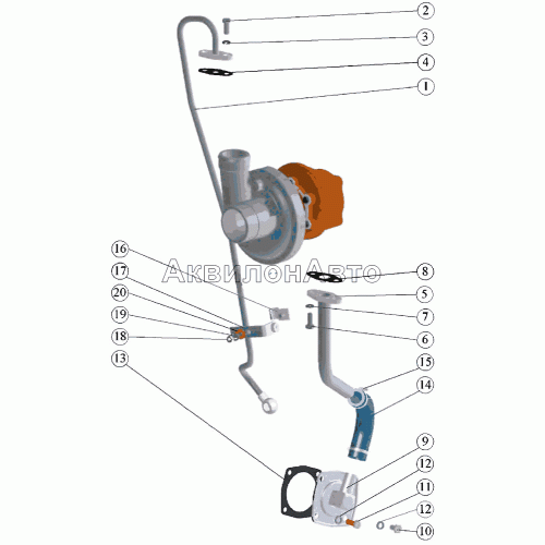 Маслопроводы турбокомпрессора Маслопроводы турбокомпрессора