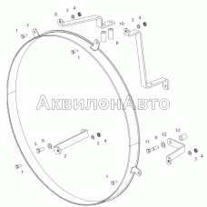 658.1309007-10 Установка кожуха вентилятора