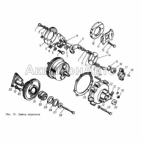 Привод агрегатов