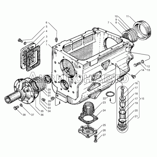 Картер коробок передач ЯМЗ-239, ЯМЗ-2391 Картер коробок передач ЯМЗ-239, ЯМЗ-2391