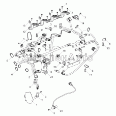 53443.3724011 Установка жгута датчиков (ЯМЗ-53443-22)