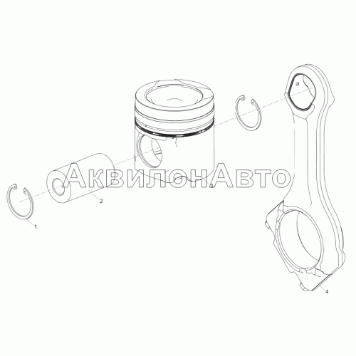 53443.1004007 Установка поршневой группы (ЯМЗ-53443-22)