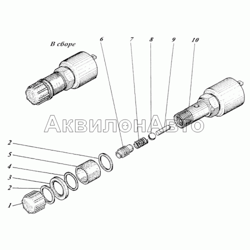 Клапан электромагнитный топливный 460-22с1 Клапан электромагнитный топливный 460-22с1