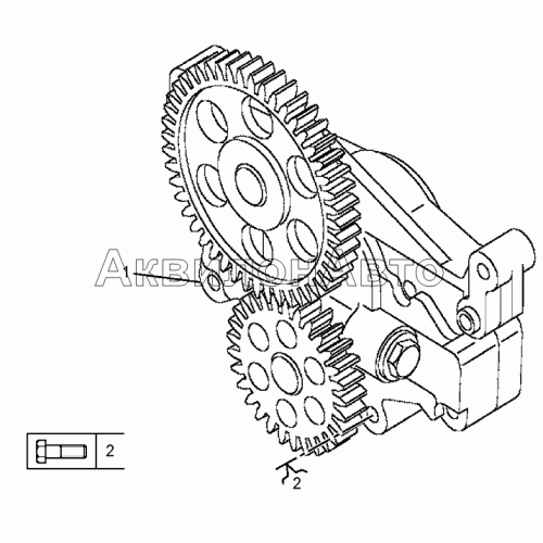 Насос масляный и его привод