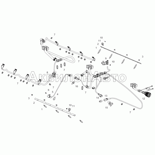6585.3724005 Установка жгутов МПСУ 6585.3724005 Установка жгутов МПСУ