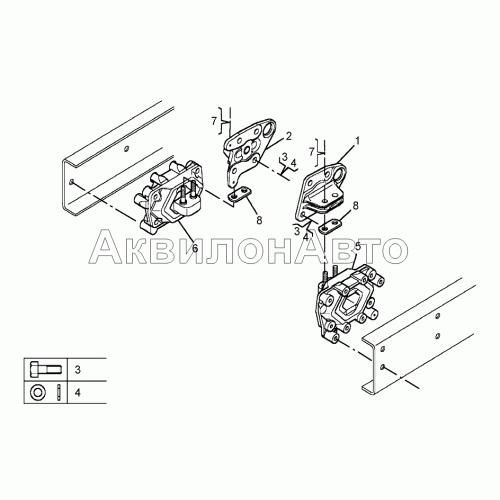 Подвеска двигателя задняя Подвеска двигателя задняя