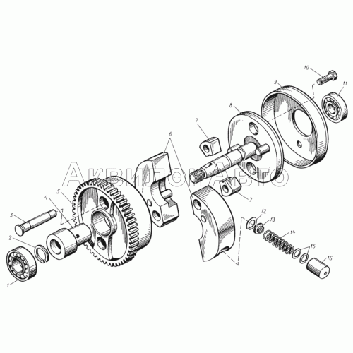 Муфта опережения впрыска топлива