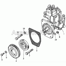 Насос топливный и его привод (без компрессора)