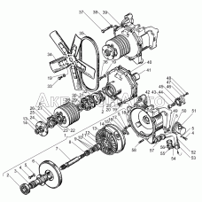 Вентилятор и гидромуфта привода ЯМЗ-240БМ2