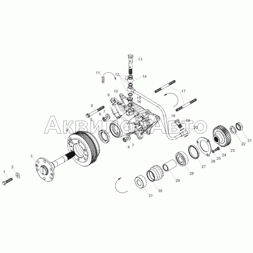 Привод вентилятора с вязкостной муфтой