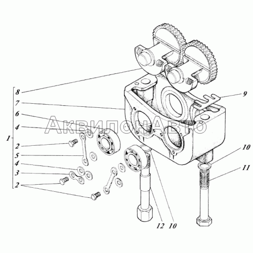 Установка механизма уравновешивания 41-23с1-3 Установка механизма уравновешивания 41-23с1-3