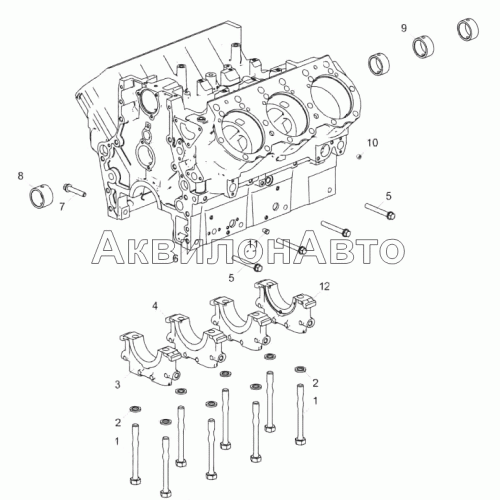 656.1002011-71 Блок цилиндров 656.1002011-71 Блок цилиндров