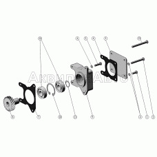 Установка привода гидронасоса.
