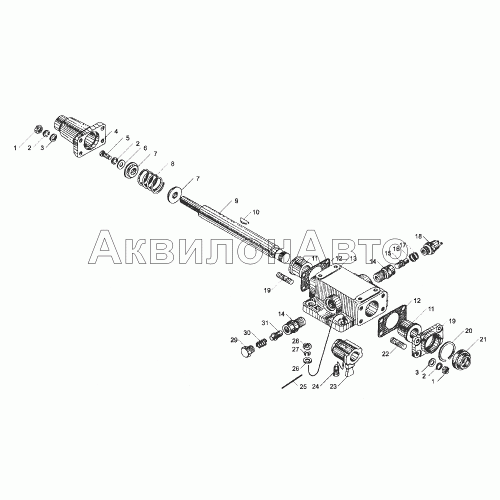 Механизм управления переключением передач ЯМЗ-239.17-22