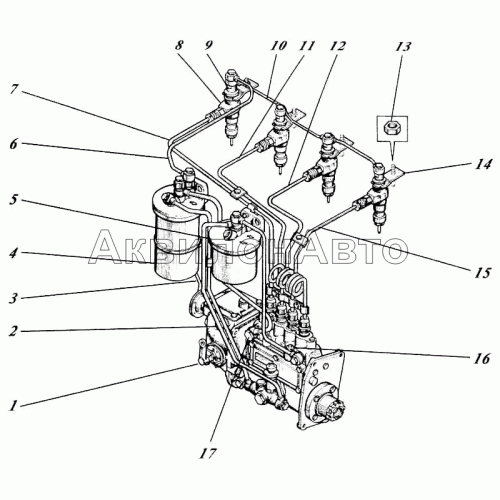 Система топливная 440И-15с1-1-05 Система топливная 440И-15с1-1-05