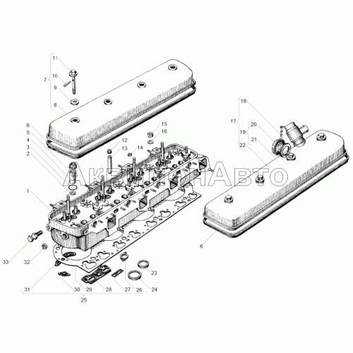 Общая головка цилиндров