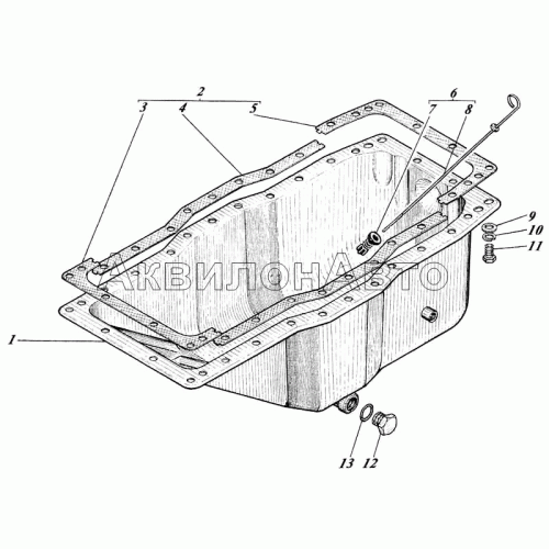Крышка картера нижняя 41-08с 1-11 Крышка картера нижняя 41-08с 1-11