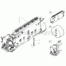 Насос топливный высокого давления с регулятором и муфтой опережения впрыска топлива