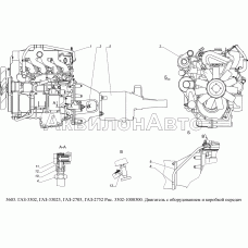 3302-1000300 Двигатель с оборудованием и коробкой передач