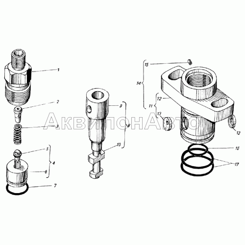 Секция топливного насоса высокого давления